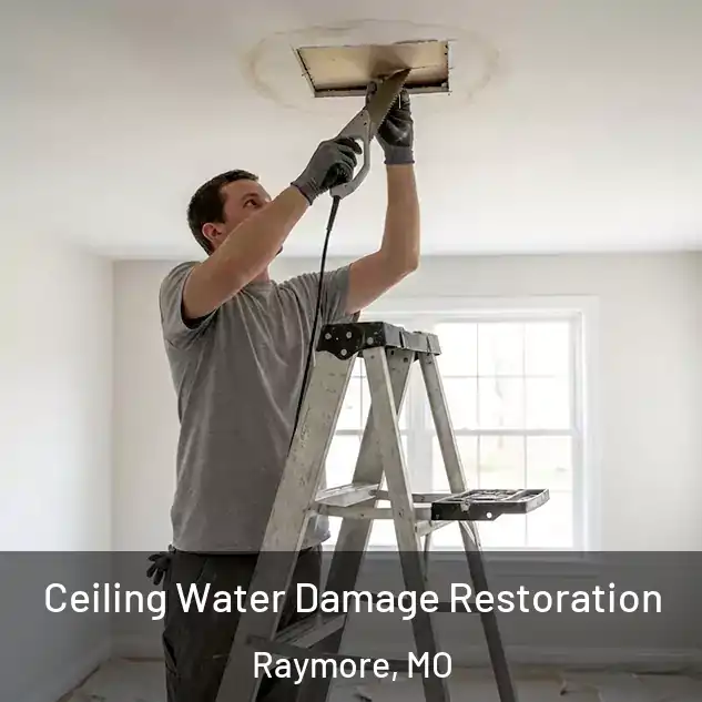  Ceiling Water Damage Restoration Raymore, MO