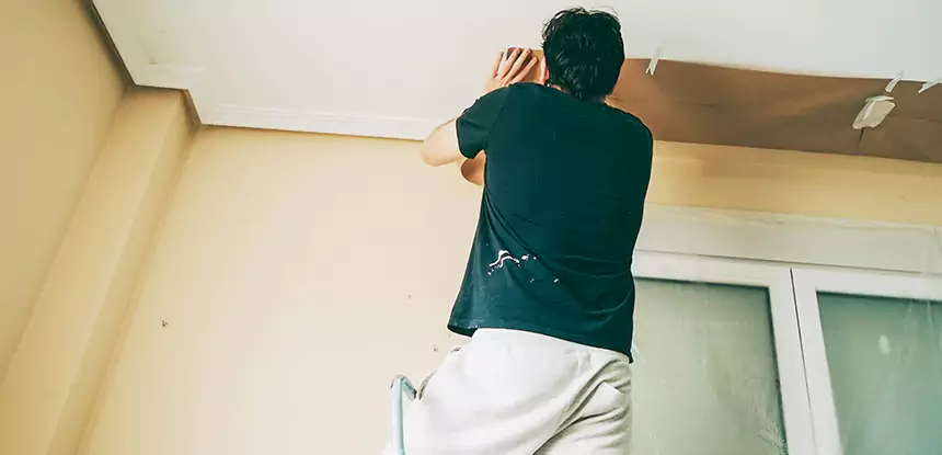 Ceiling Water Damage Repair in Raymore