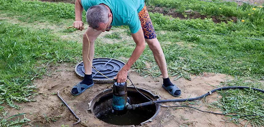 Outdoor Sewage Cleanup in Raymore