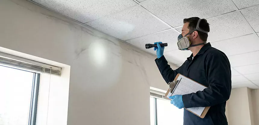 Ceiling Water Damage Inspection in Raymore