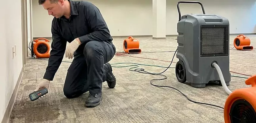 Drying Carpet Padding After Flood in Raymore